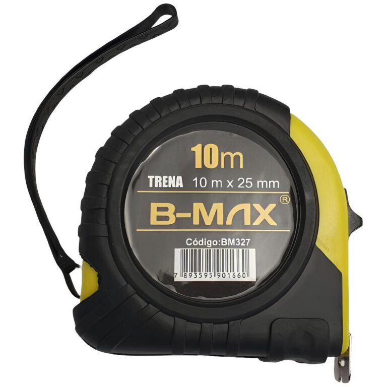Trena 10 Metros X 25mm Emborrachada Com Trava Fita