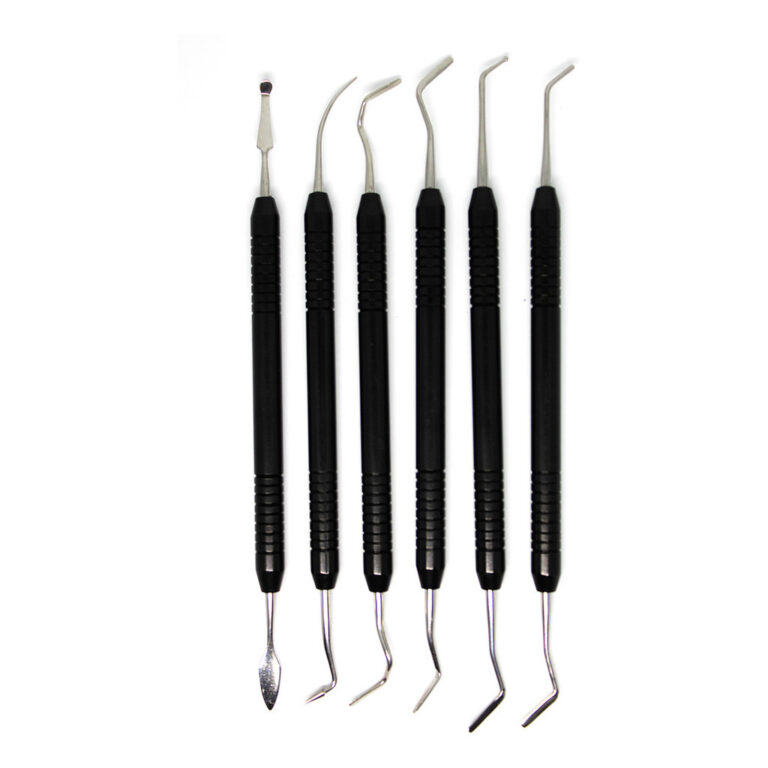 Kit Espátulas Para Resina Almore Preto