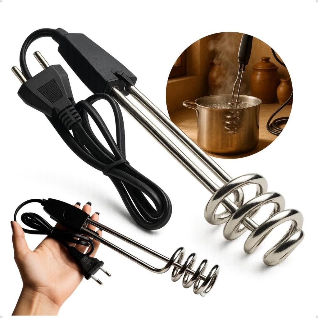 Ebulidor Elétrico 1000w Rabo Quente Aquecedor de Água Portátil Ferve Café Chá Leite Viagem Camping