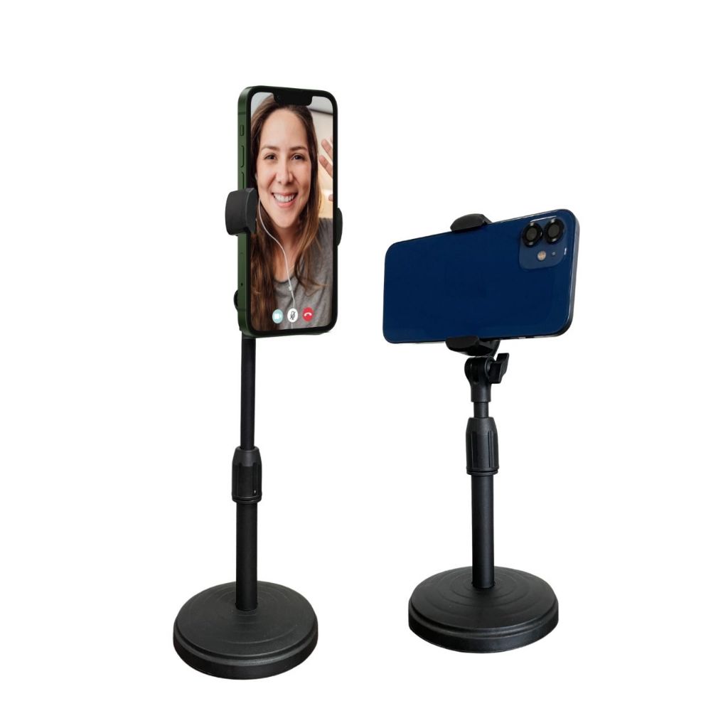 Suporte Tripé Celular Smartphone Mesa Portátil Selfie 360. Ajustável Dobrável Ângulos Profissional