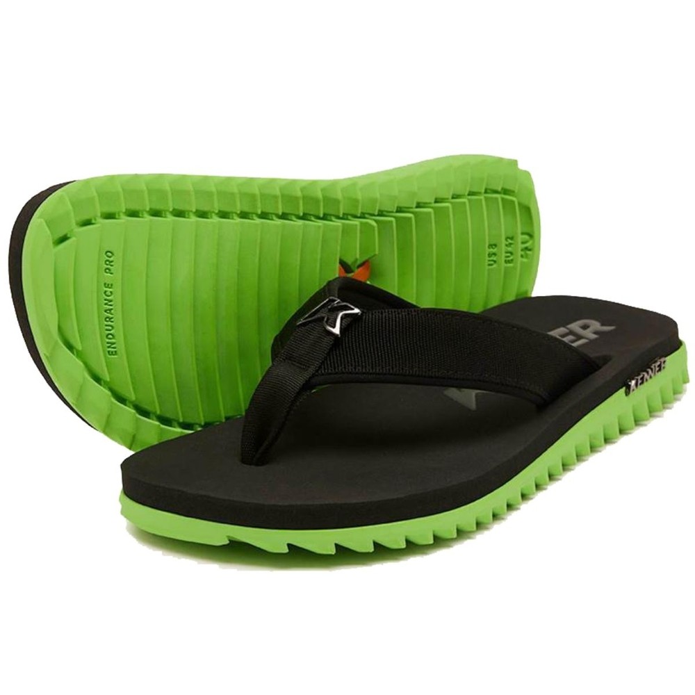 Sandália Kenner Kivah Cushy Masculina-Preto e Verde