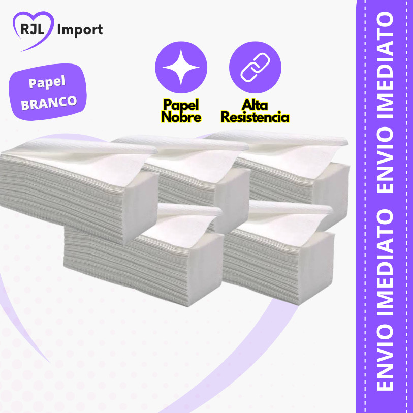 Papel Toalha Interfolha Branco de Alta Absorção – Qualidade Premium