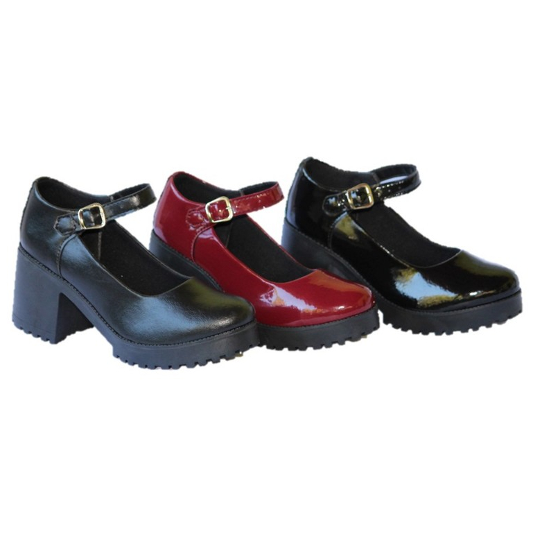 Sapato Mary Jane Feminino Solado Salto Alto com Fi