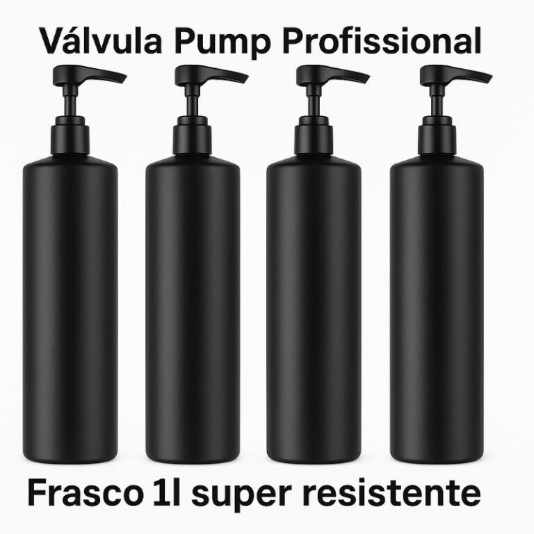 kit 4 Frasco Reutilizável 1l Resistente com Válv