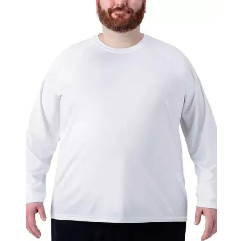 Camisa Plus Size Branco Proteção Solar 50+ Model