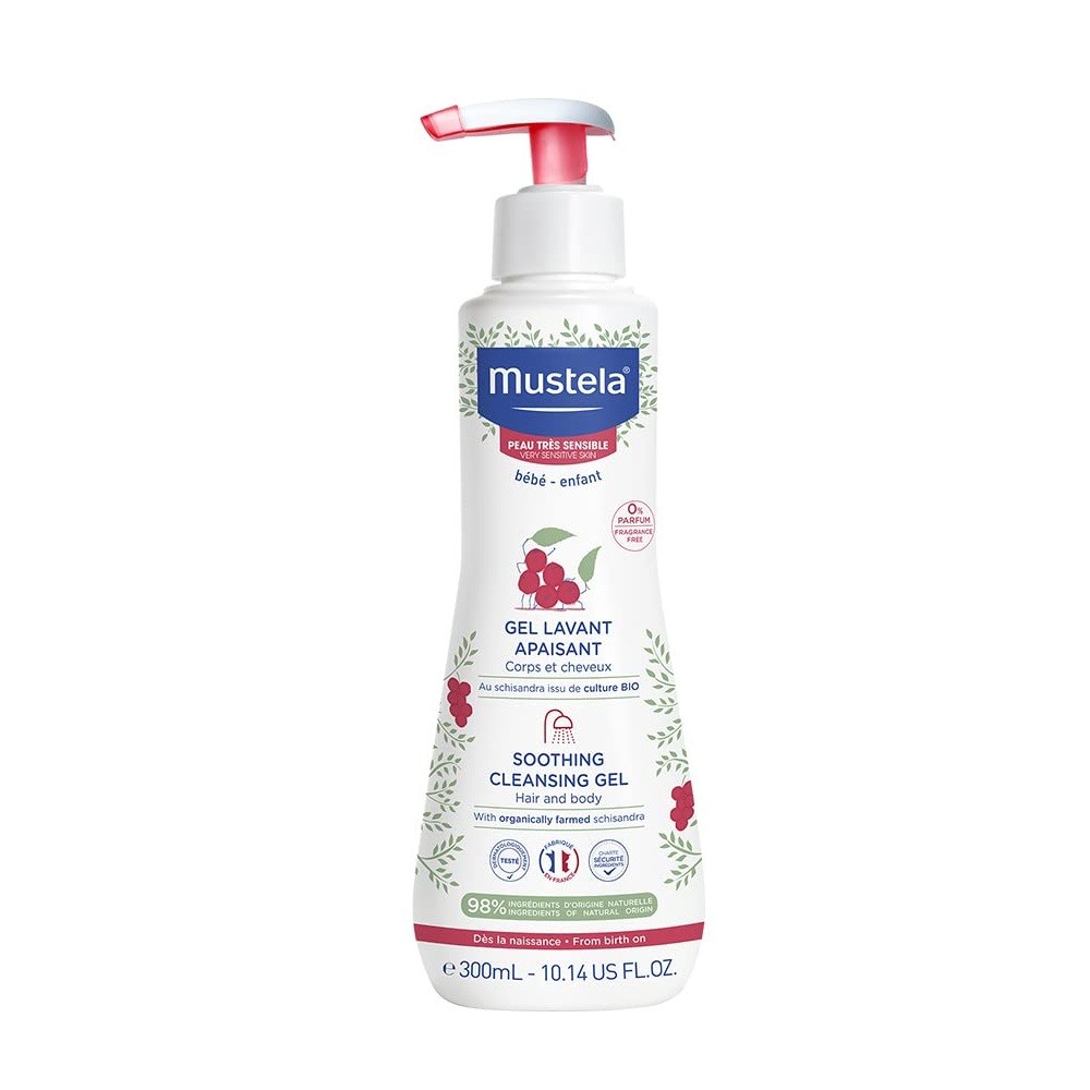 Mustela Gel Lavante Calmante Apaisant Bebê 300ml – Mustela