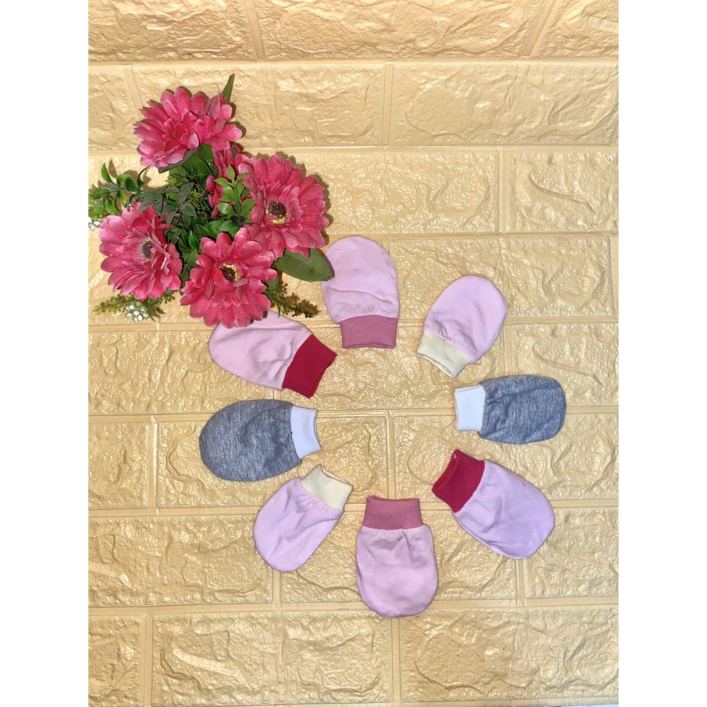 Luva Bebe Rn (par) 100% Algodão Cores Lisas