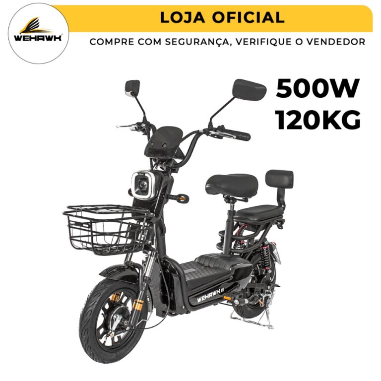 Bicicleta Elétrica WeHawk Prime 500W Mini Moto El