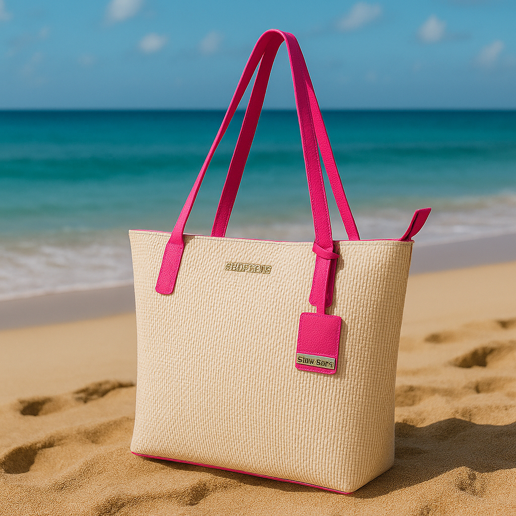 Bolsa Feminina Sacola Grande Shopbag Palha California