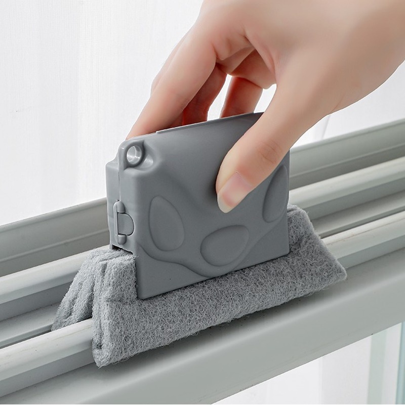 Limpador Janela Escova Limpeza Cantos Trilhos Frestas Multiuso Janelas Limpa Canto Microfibra