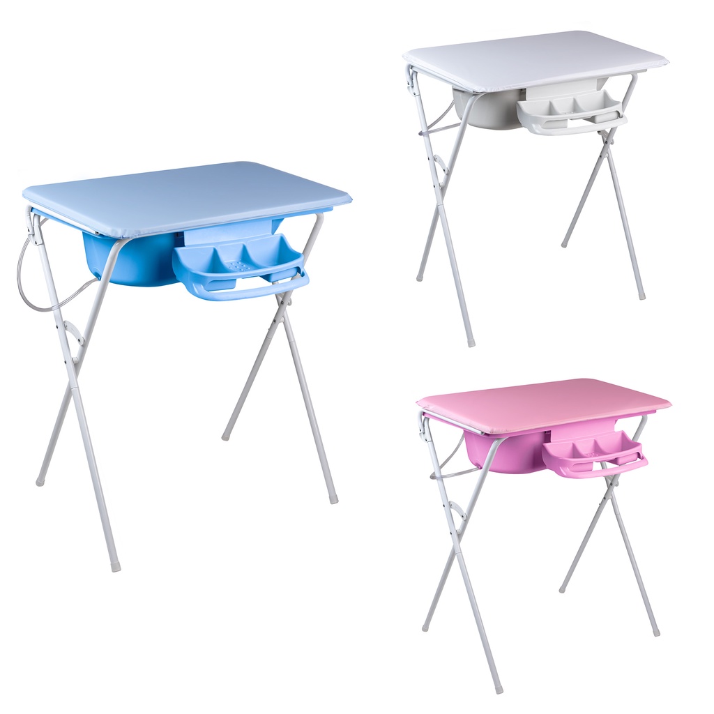 Banheira Luxo Com Suporte Dobrável, Trocador e Saboneteira, 25l, até 30kg – Baby Hércules