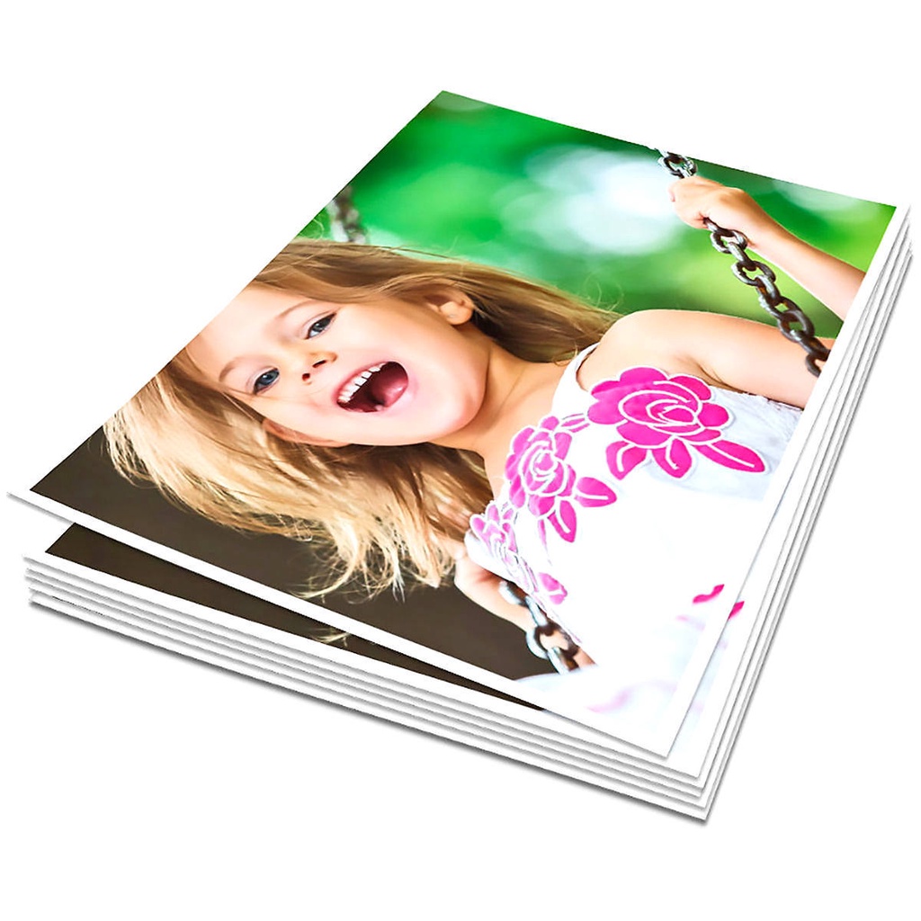 Papel Dupla Face Fotográfico 120g A4 Glossy Branco Brilhante 200 Folhas