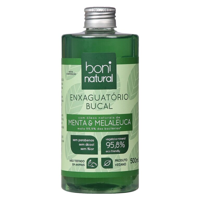 Enxaguatório Bucal Boni Natural Menta e Melaleuca