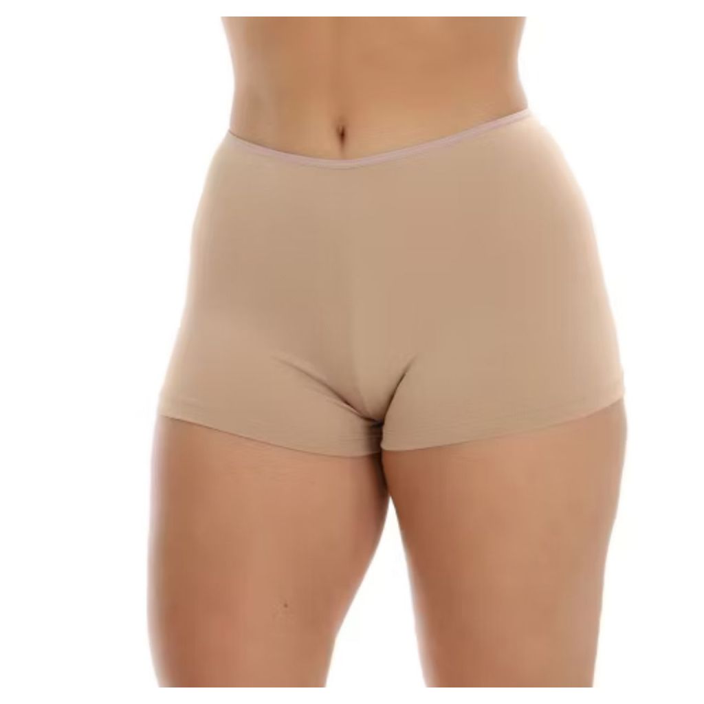 Shortinho Segunda Pele Feminino Anágua Calça Perna Microfibra Lingerie Conforto