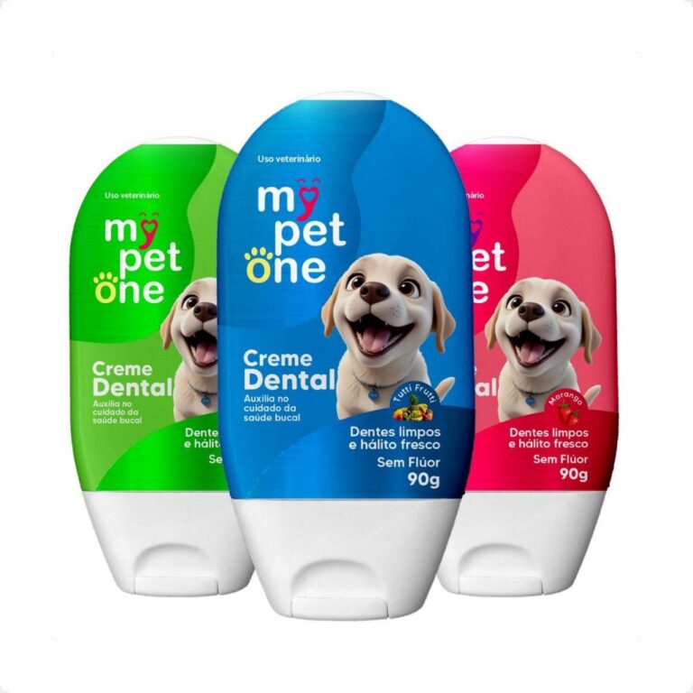 Creme Dental Menta, Tutti Frutti, Morango Mypetone