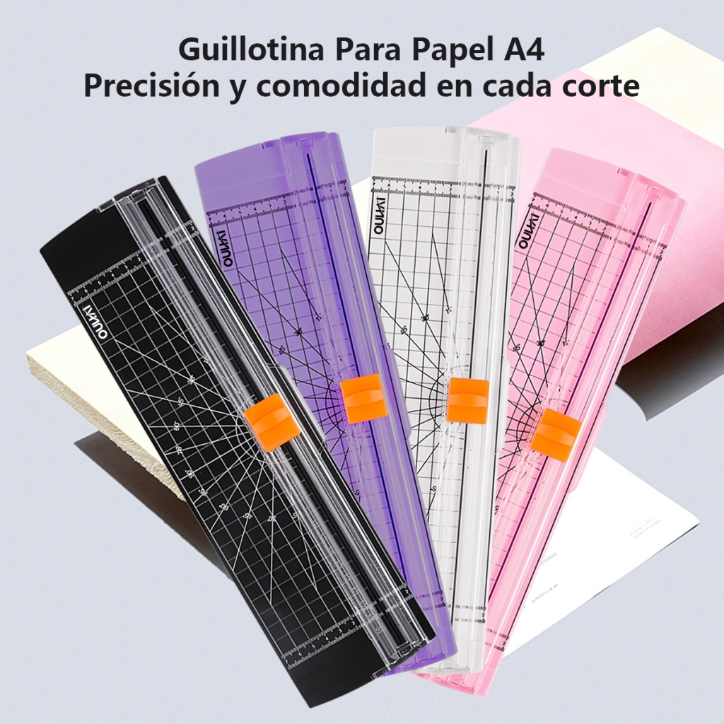 Guilhotina Cortador De Papel A4 Portátil Fácil Manuseio Escritório Lâmina para álbum de recortes