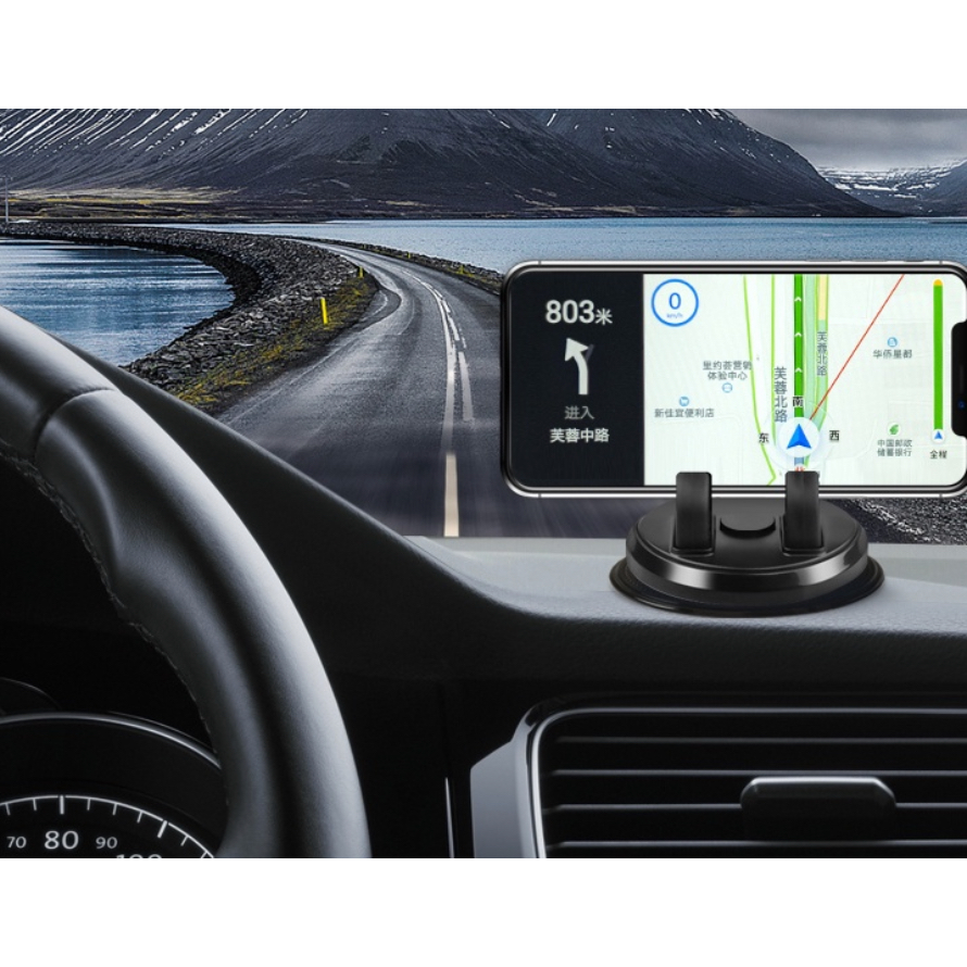 Suporte Automotivo de Rotação 360 Universal para Celular / Suporte Não de Painel de Carro para Celul