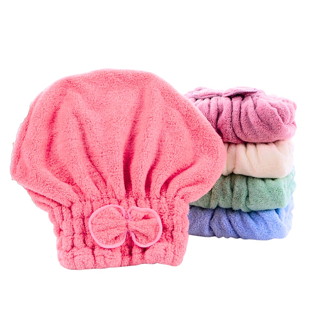 Touca de Banho Mágica para Secar Cabelo Microfibra Secagem Rápida Estilo Turbante