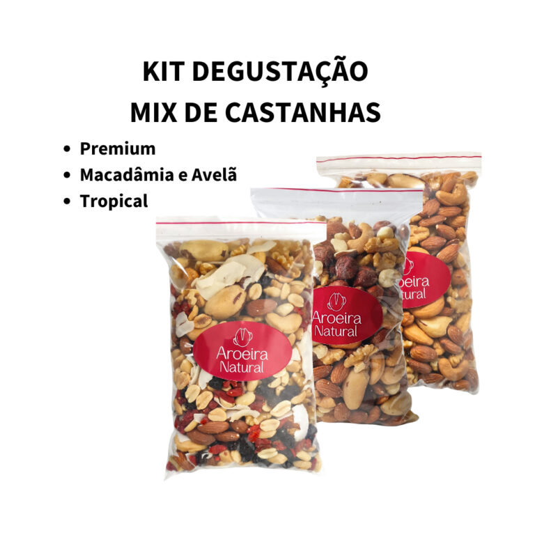 KIT DEGUSTAÇÃO 3 Mix de Castanhas – Premiu