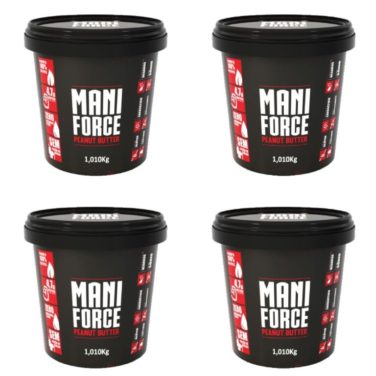 Kit 04x Maniforce Pasta De Amendoim Cremosa 100% A