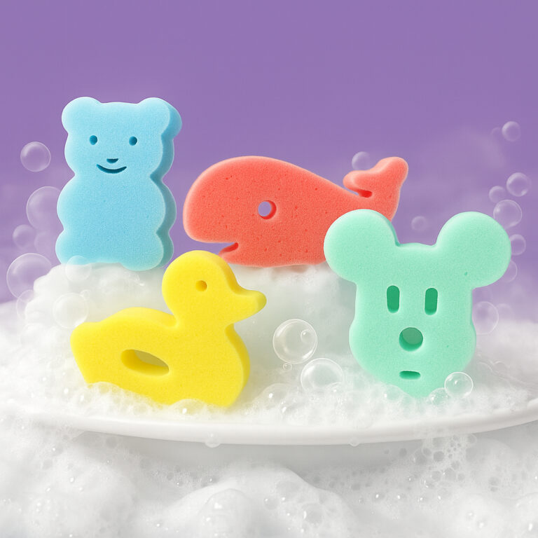 Kit 4 Esponja De Banho Infantil Bucha Banho Macia 
