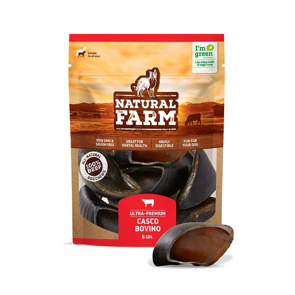 Pacote Casco Bovino Mordedor Natural C/6un Natural Farm