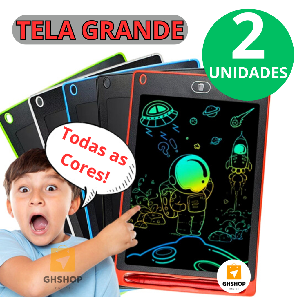 Lousa Magica Infantil Tablet Magico Grande Digital Lousa Para Desenho
