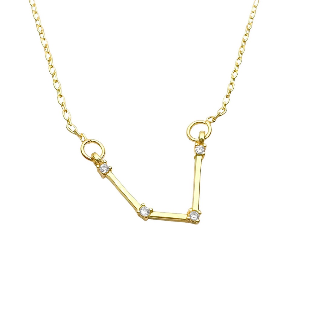 Colar de Ouro 18K Signos dos Zodiacos 45cm Banhada