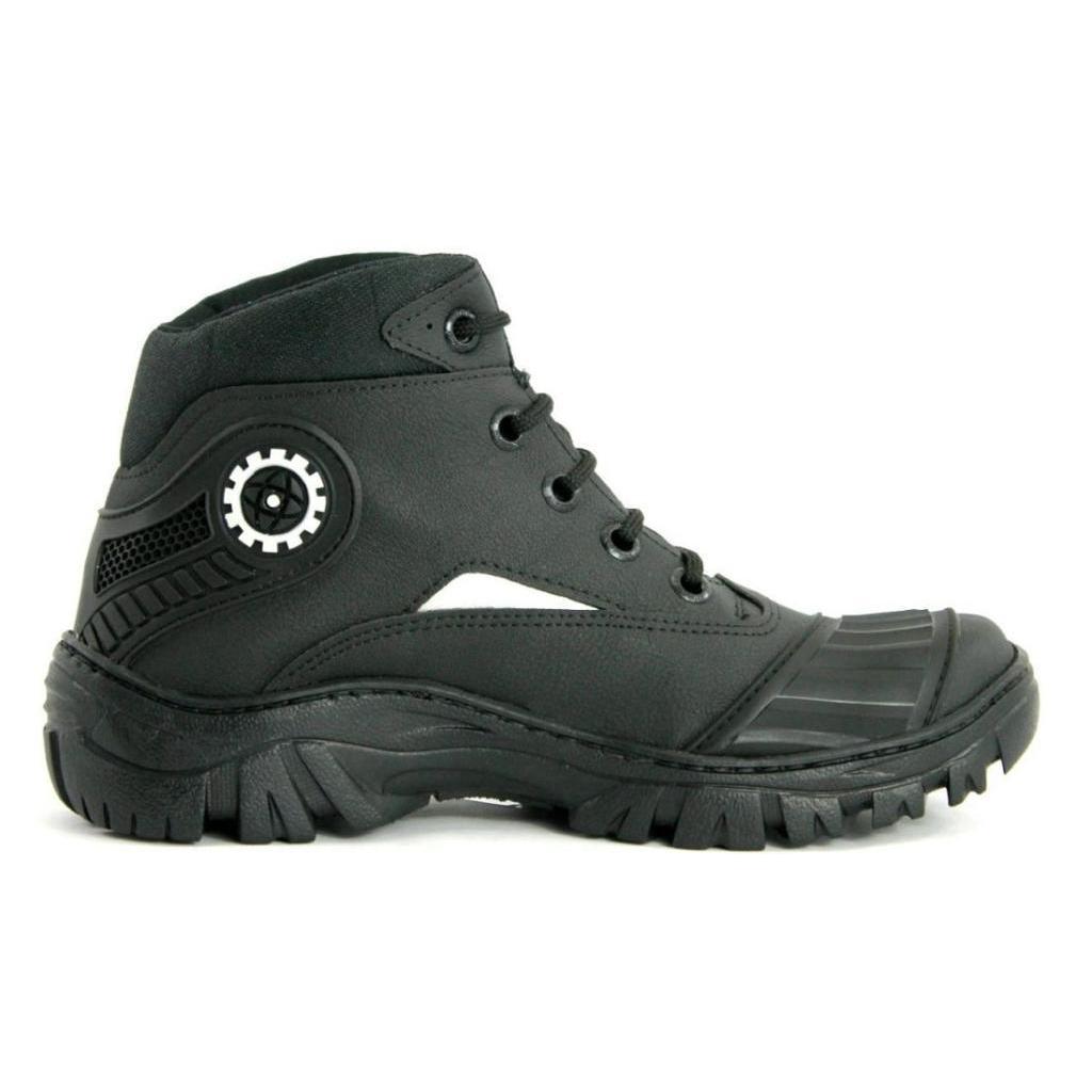 Bota Coturno Masculino Motociclista Militar Cano Médio Tático Original