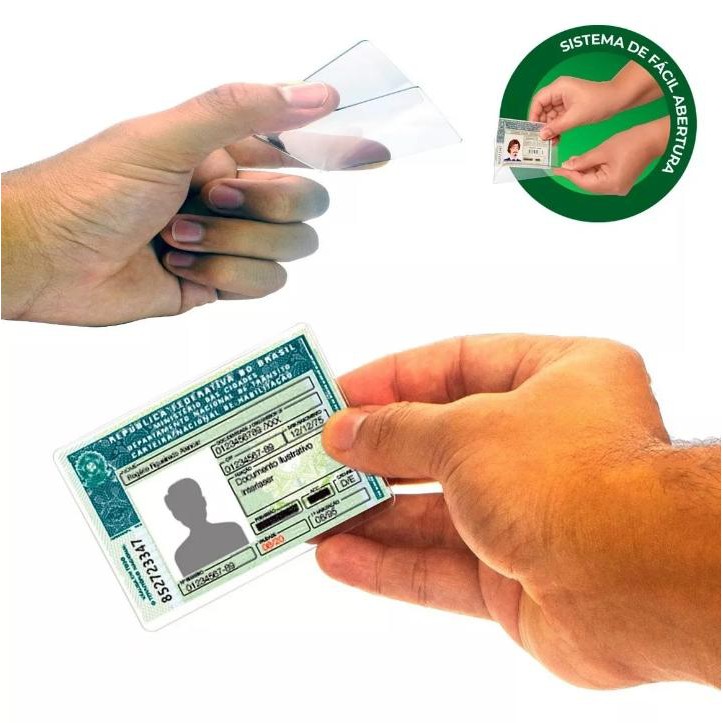Suporte CNH em Acrílico Rigido Protetor de Docume