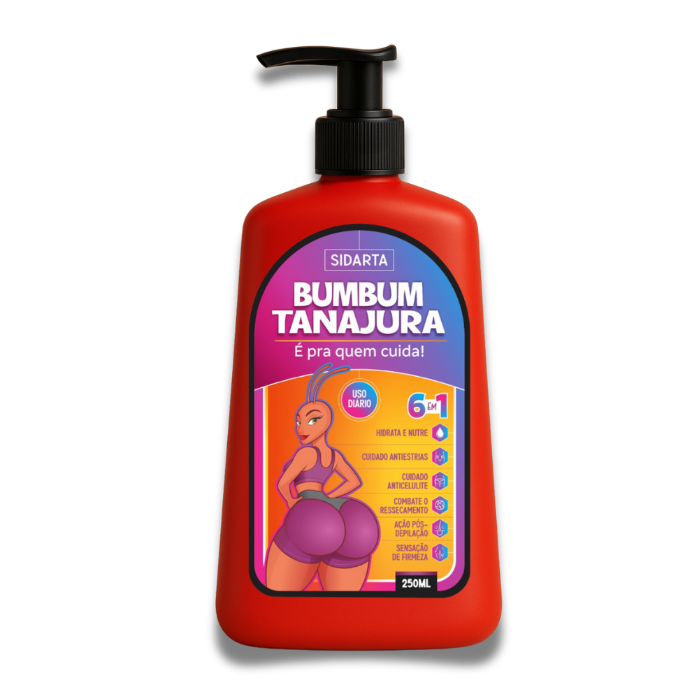 01- Bumbum Tanajura PRO Sidarta Creme Firmador e Anticelulite 6 em 1 (250ml)