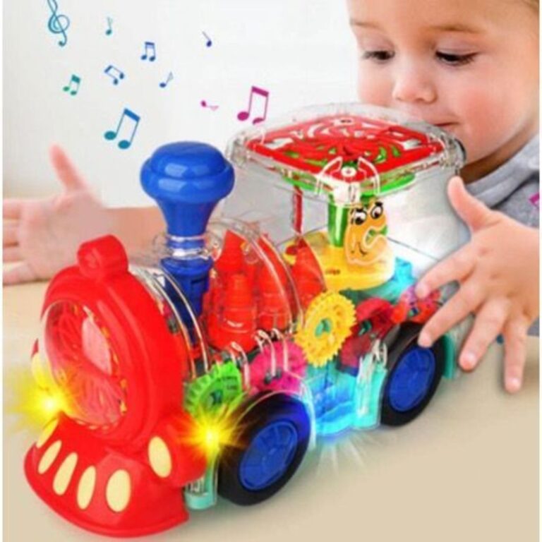 Brinquedo Trenzinho Transparente Anda Com Son E Lu
