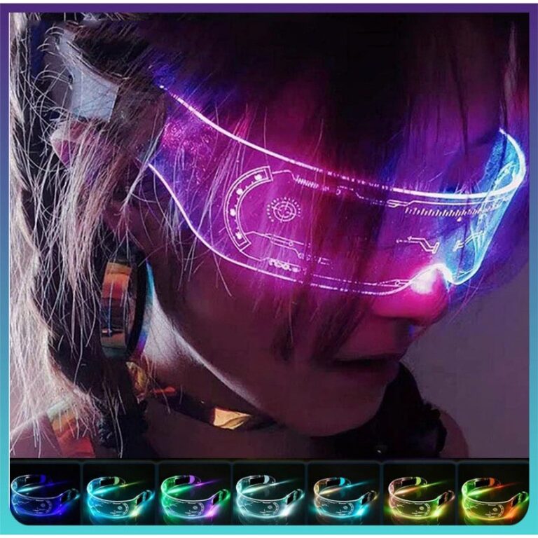 Óculos Luminosos Com Led Que Brilham Coloridos Pa