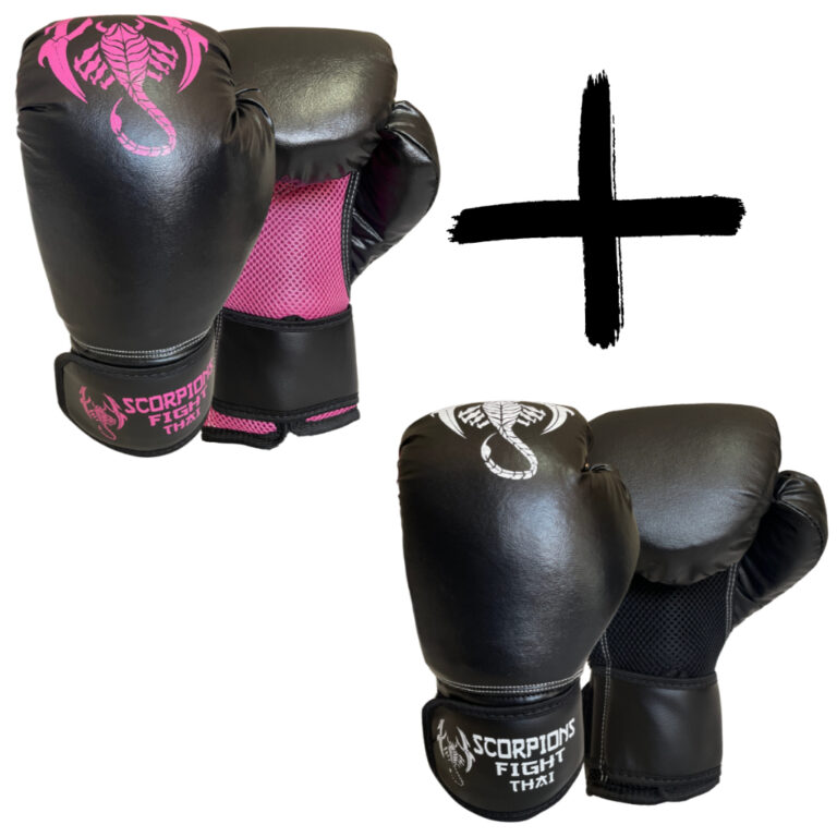 Dois Pares de Luvas De Boxe Muay Thai, Kickboxing,