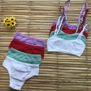 Kit 5/4/3/2/1 Conjunto Infantil Canelado Top e Cal