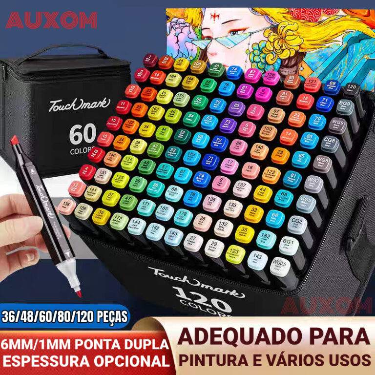 36/48/60/80/100/120/168 Cores Marcadores Caneta Ma