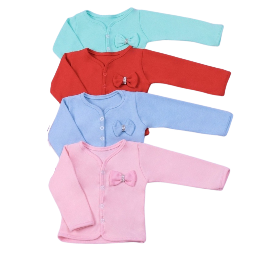 Casaquinho infantil bebê menina Detalhes lacinhos P ao GG – Casaquinho Suedine 100% Algodão