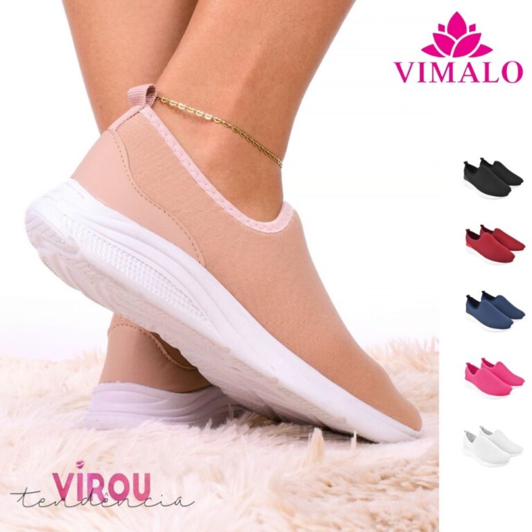 Tênis Feminino Meia Para Caminhada Ortopédico Vl
