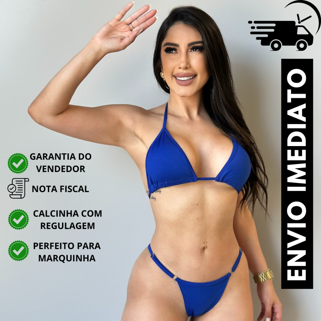 Biquini de fita para bronze marquinha com regulagem e forro Envio Rápido