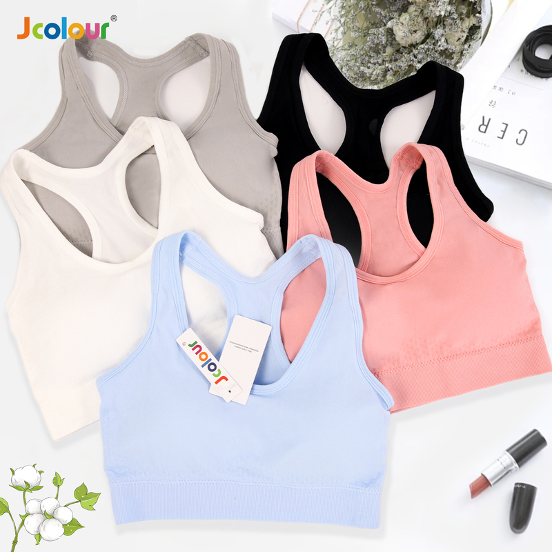 Jcolour Kit 2 Top Academia Sutiã Esportivo Fitness Sustentação Nadador Regata Adulto Lingerie