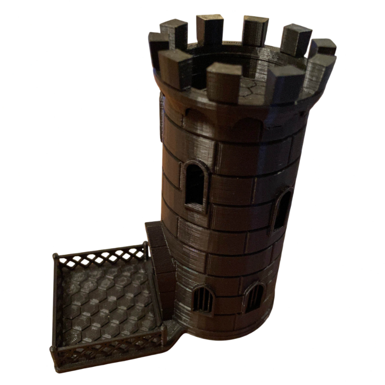 Torre de Dados RPG de Mesa Castelo Medieval Dice T