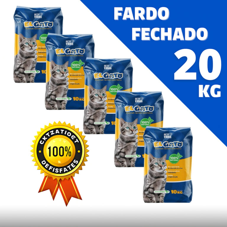 Kit 5 Areia de Gato Pacote de Areia Sanitária Tir