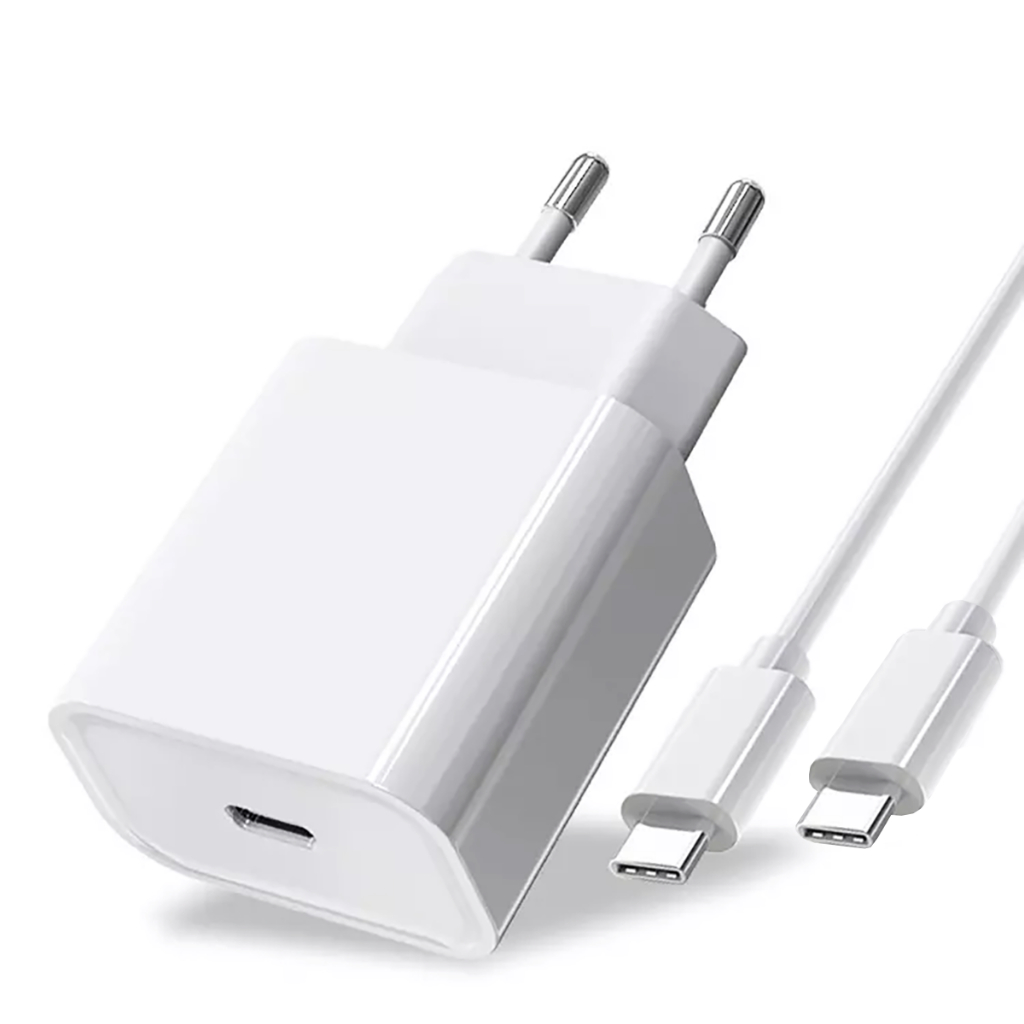 Fonte Carregador Turbo 20W + Cabo Carregador Rápido Tipo C USB-C Original Inova