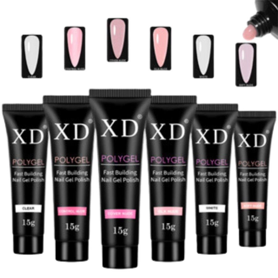 Polygel XED 15ml/30ml LED UV Profissional Poligel