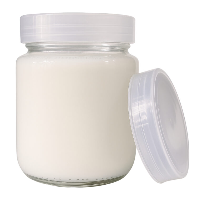 Kit 12 Potes De Vidro 240ml  Tampas Plasticas BPA 