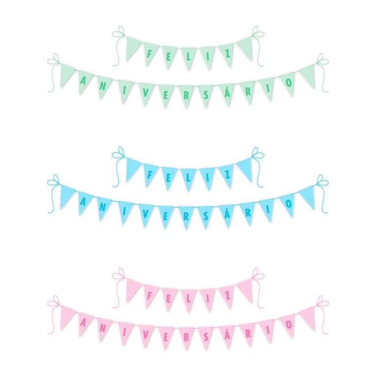 Faixa Feliz Aniversário Live Colors Candy 175x13c