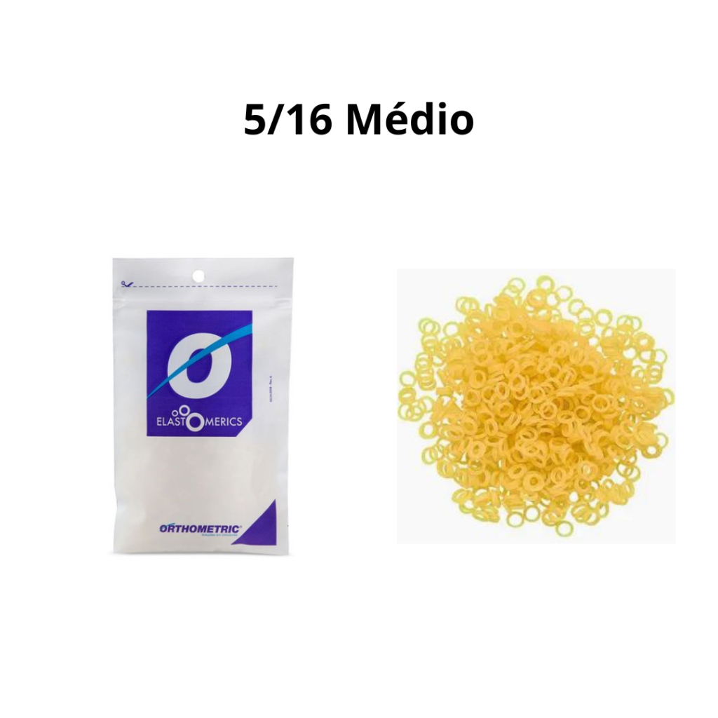 1000 Borrachinhas Elástico Para Laços Pet – 5/16 Médio – Orthometric