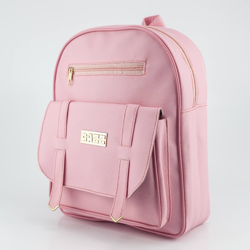Mochila Feminina Estilosa Pequena De Costas Mochilinha Chaveiro Pompom Promoção
