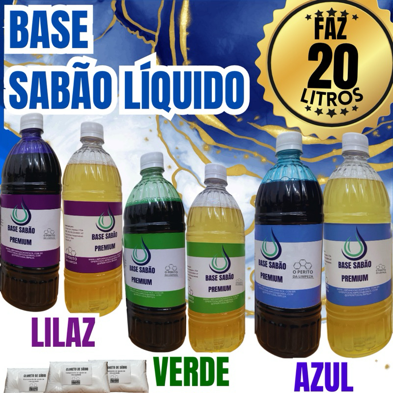 Base kit sabão líquido – Faz 20 litros de lava roupas – O PERITO DA LIMPEZA