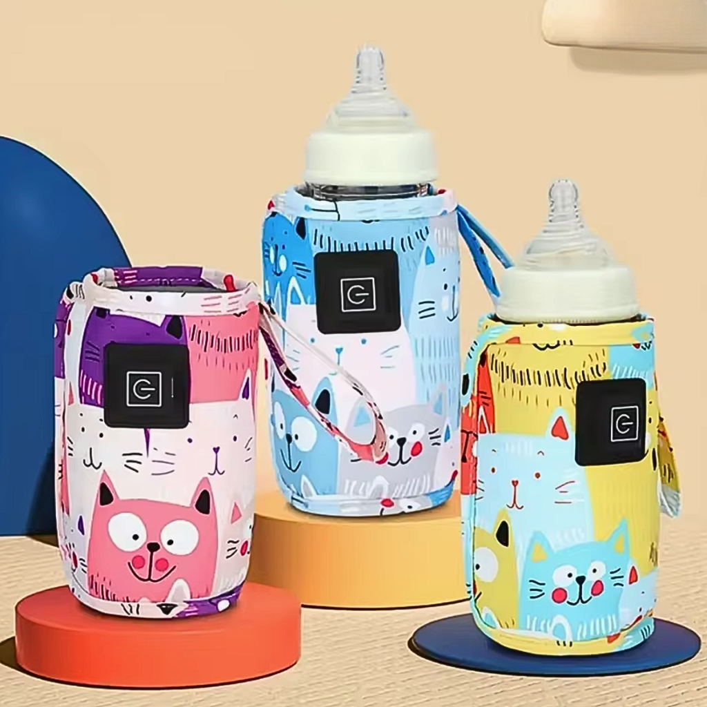 Aquecedor de mamadeira gatinho 3 níveis portátil
